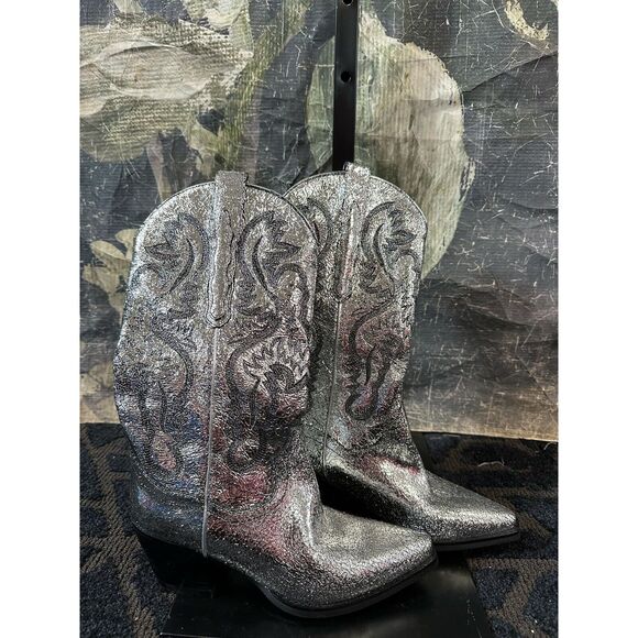 Free People x Jeffrey Campbell Dagget Western Boots Size  7 - Picture 2 of 4